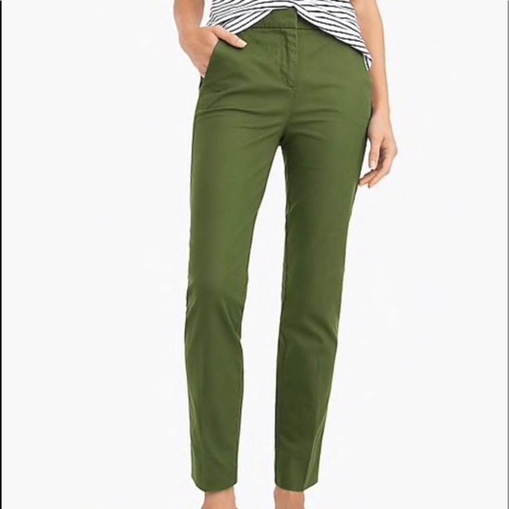 J Crew Mercantile Green Work Pants Cotton 4